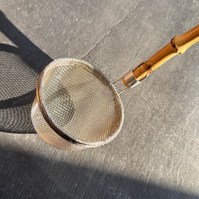 手作りみそこし 竹柄 | 鳥井金網工芸