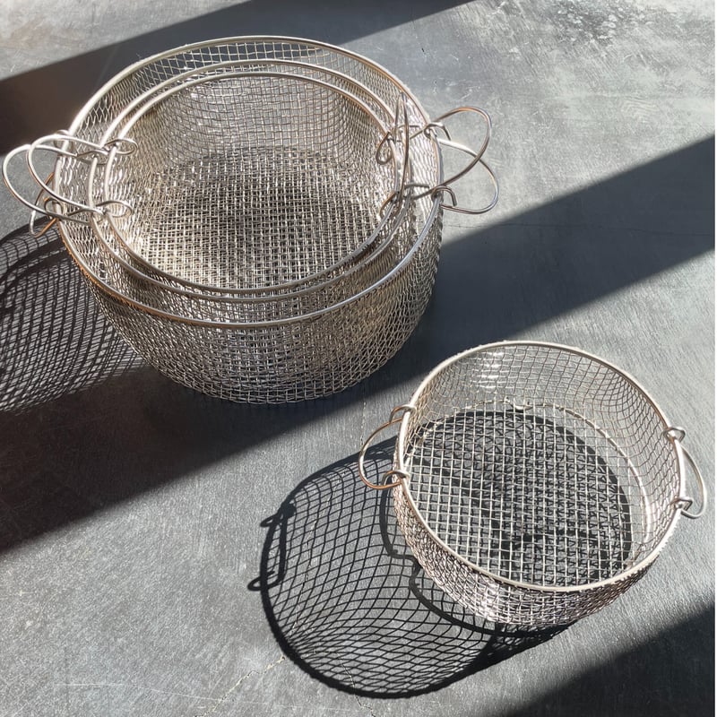 手づくり 丸かご 20cm | 鳥井金網工芸