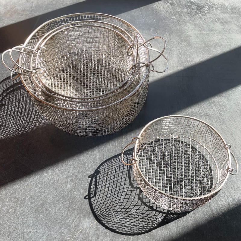 手づくり 丸かご 18cm | 鳥井金網工芸