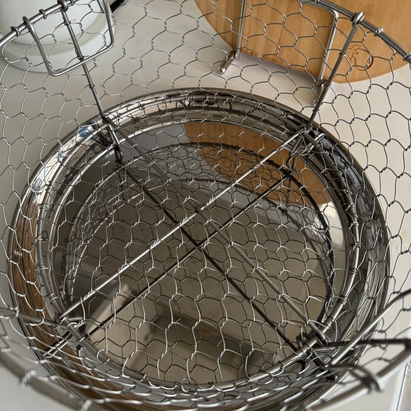 定価29700円 水切りかご 鳥井金網工芸 木と根 定価29700円 水切りかご 鳥井金網工芸 木と根 定価29700円
