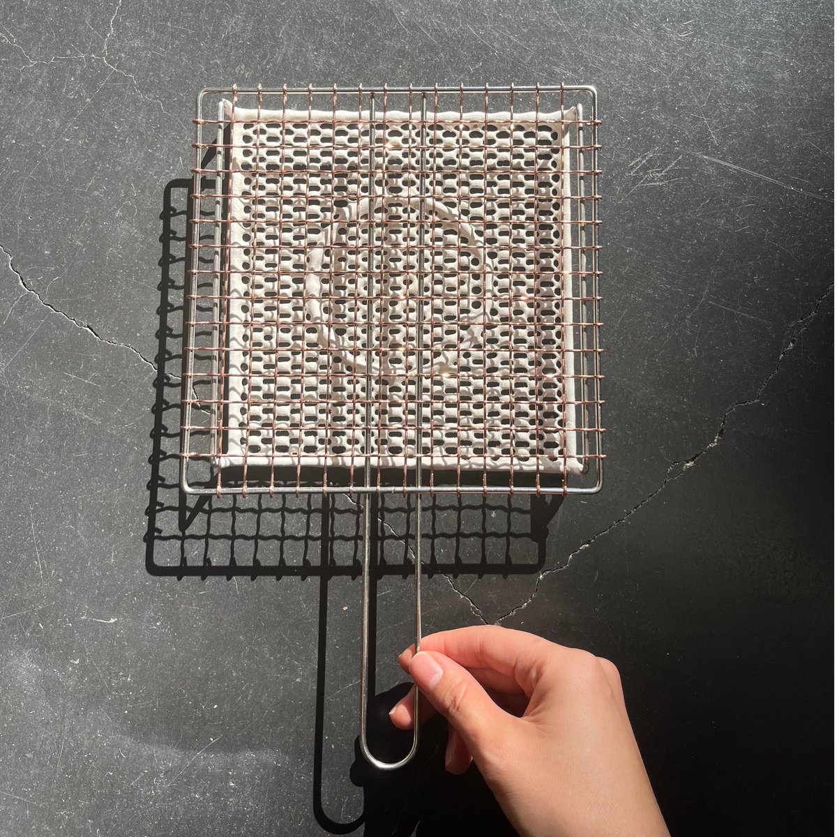 セラミック付焼き網 中サイズ 20cm | 鳥井金網工芸