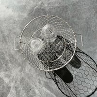 手編み 水切りかご 30cm