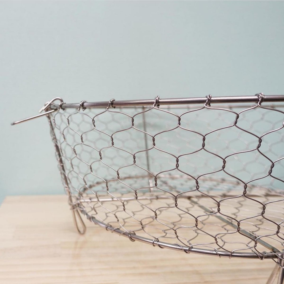 手編み 水切りかご 30cm | 鳥井金網工芸