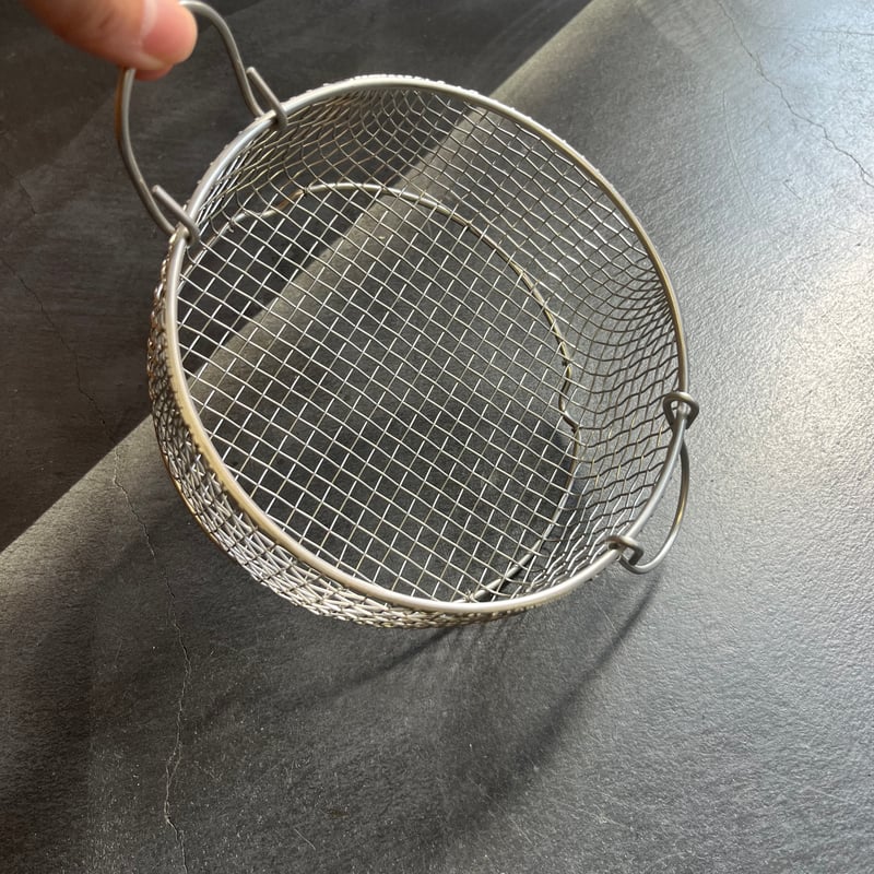 手作り 丸かご 15cm 足付き | 鳥井金網工芸