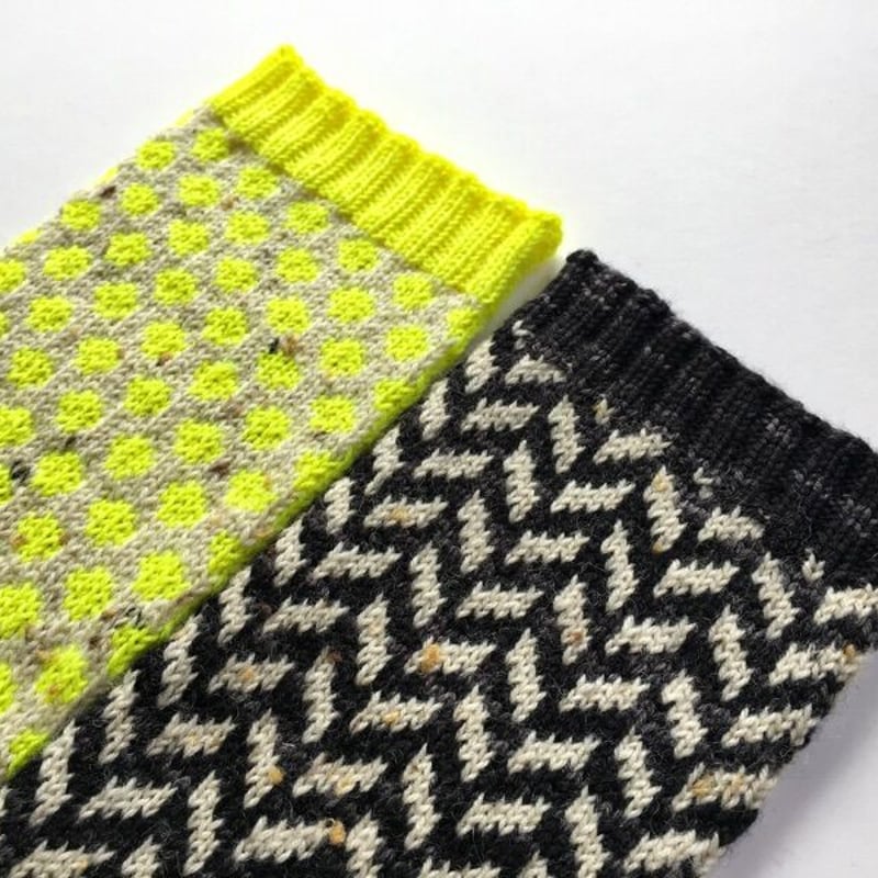 日本語版】Tweed & Dot Socksパターン（無料） | 新橋☆手芸部 蚤の市