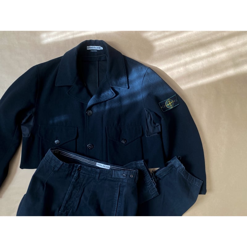 STONE ISLAND Vintage Jacket麻77%ポリアミド23% - ブルゾン