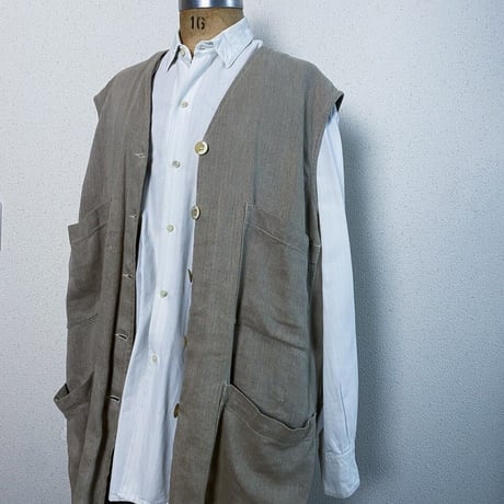 NICOLE FARHI Linen Waist Coat