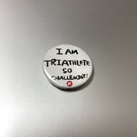 メッセージバッジ「I AM TRIATHLETE SO CHALLENJOY !」