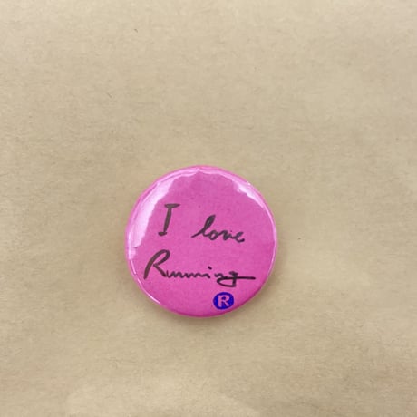チャレンジョイマーブルバッチ「I love running」
