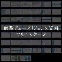 財務デューデリジェンス資料テンプレート