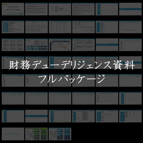 財務デューデリジェンス資料テンプレート