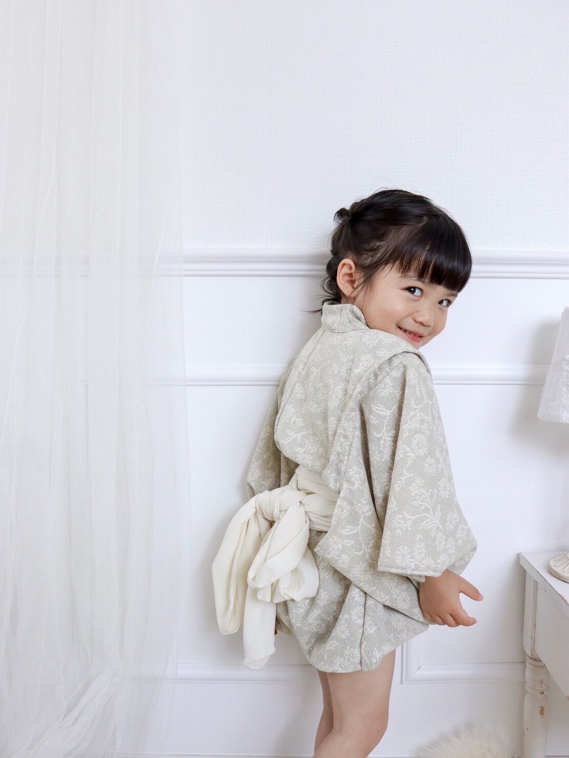 HANA × june little closet 浴衣 キッズ Yukata / fairy pink | june -little closet-