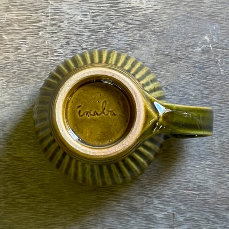 コーヒーカップ 鎬 Olive | 鳥取因幡焼