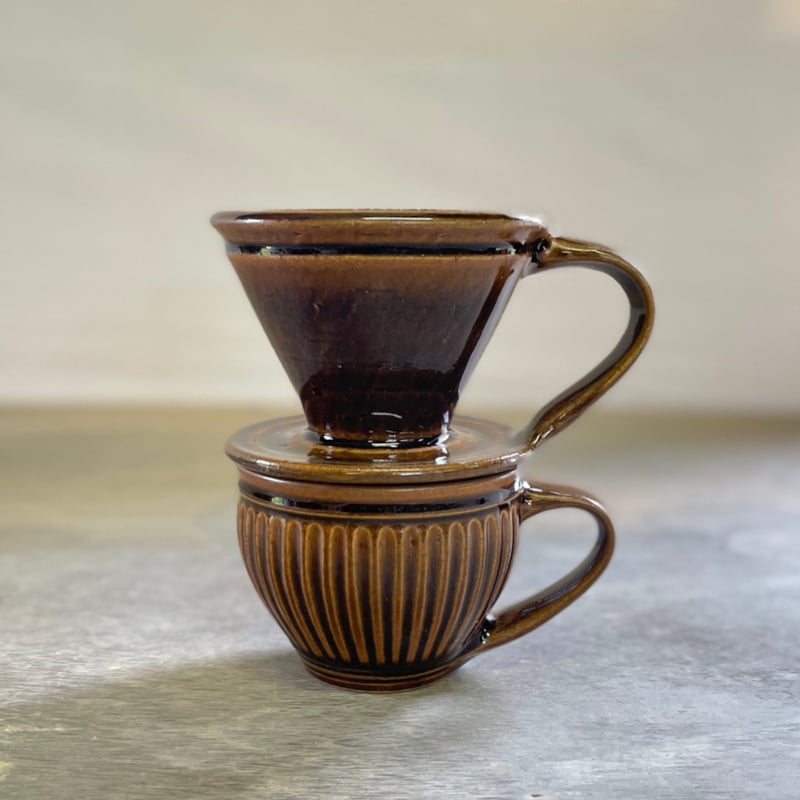 ドリッパー V60 小 1~2杯用 Sand brown | 鳥取因幡焼