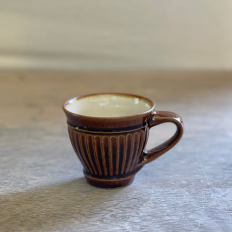 コーヒーカップ 小 鎬 Sand blown