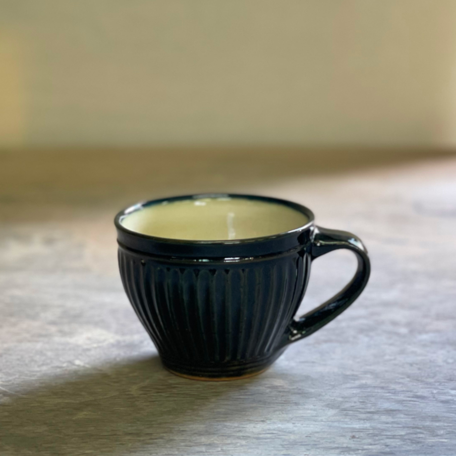 コーヒーカップ 鎬 Sea blue | 鳥取因幡焼
