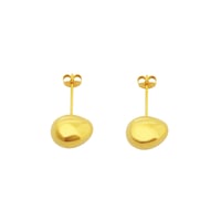 Medium Gold Pearl Studs P-29-YG