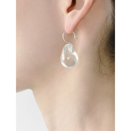 Baroque Stone & Silver Hooks P-37-S-CRYSTAL