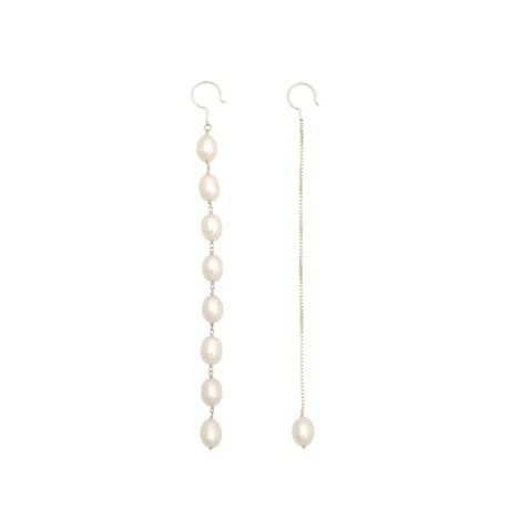 Long Pearl & Chain Hooks P-27-S