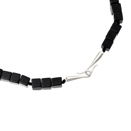 Baroque Pearl with Onyx Necklace NC-59-S