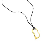 Coquille Ring w/ String NC R-16-YG/BLK