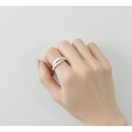 Large Double Ring R-11-YG