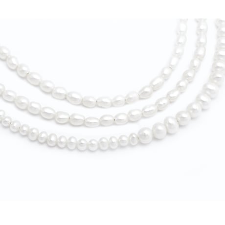 White Pearl Long Necklace NC-P100-WH