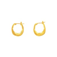 Small Plump Wave Earrings P-39-YG