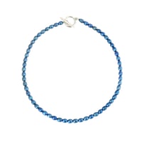 Blue Pearl Necklace P38-7-BL