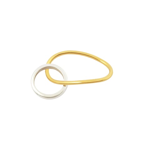 Double Wave Ring R-10-MIX