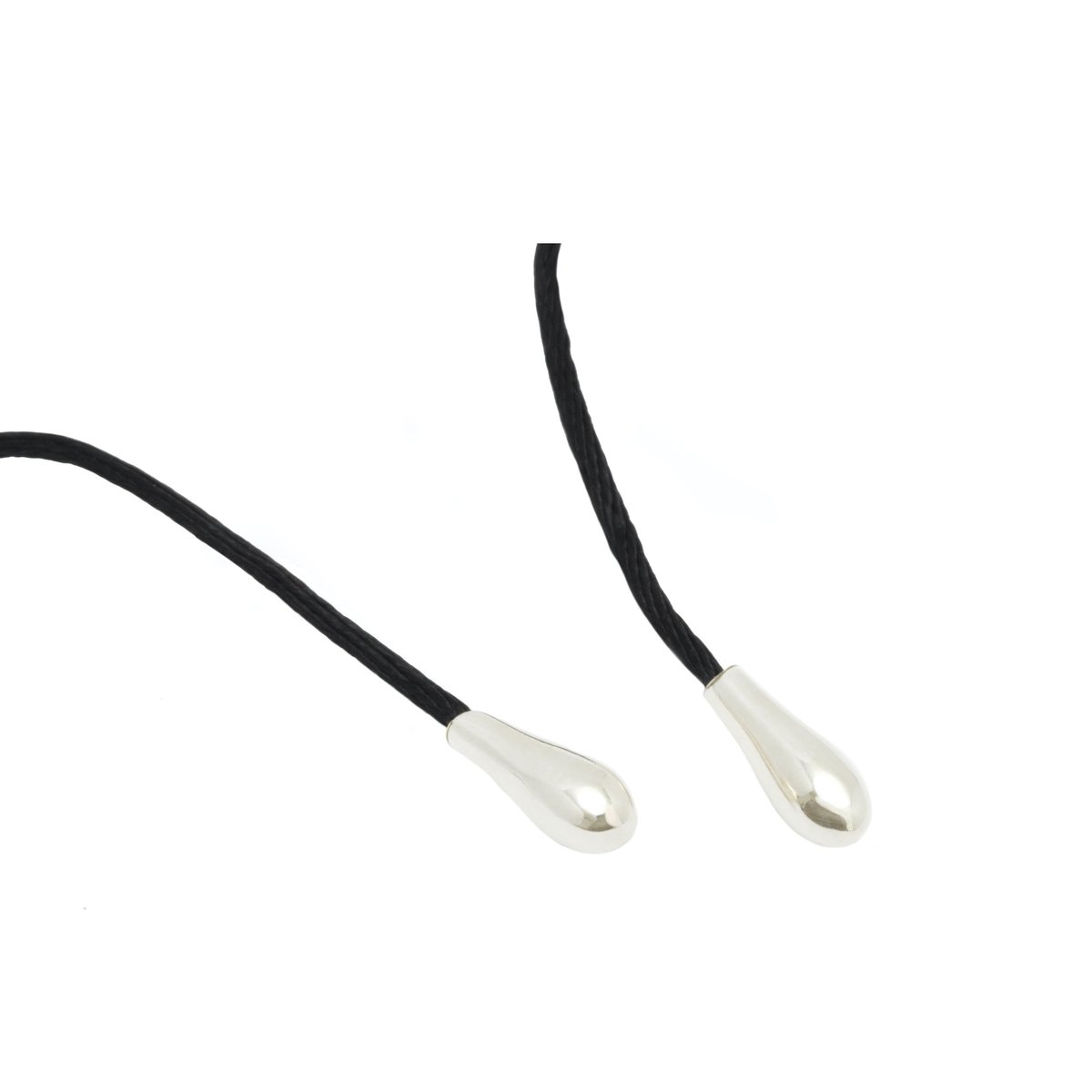 Icicle Pearl with Black Code Necklace NC-24-S-B