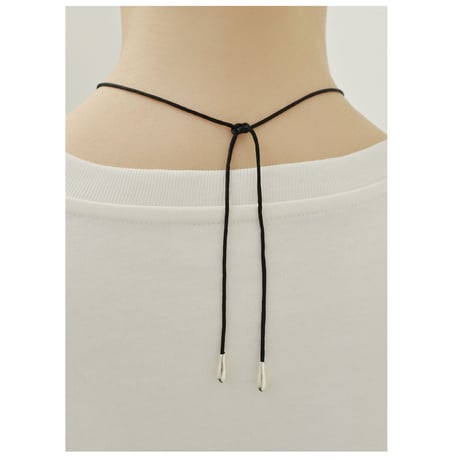 Silver Stone Necklace NC-26-S-BLK
