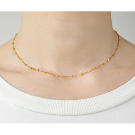 Dot Chain Short Necklace NC-56-YG