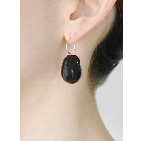 Stone & Baroque Pearl Hooks P-35-S-BLACK