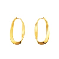 Large Wave Earrings P-41-YG