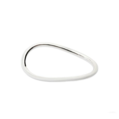 Single Wave Color Ring White  R-04-S-White