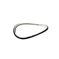 Single Wave Color Ring Black  R-04-S-Black