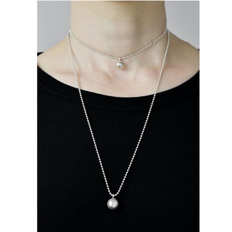 Double Moon Necklace NC-33-S