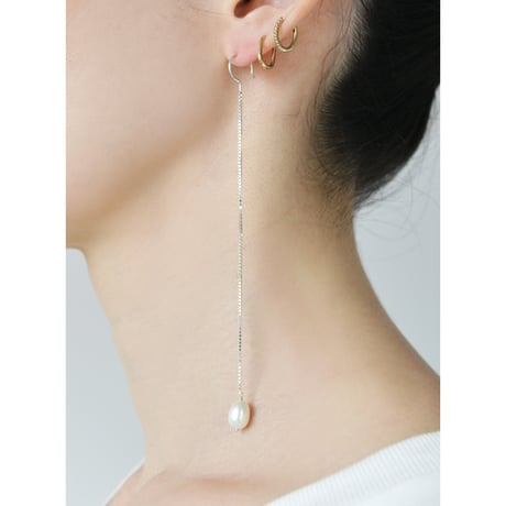 Long Pearl & Chain Hooks P-27-S