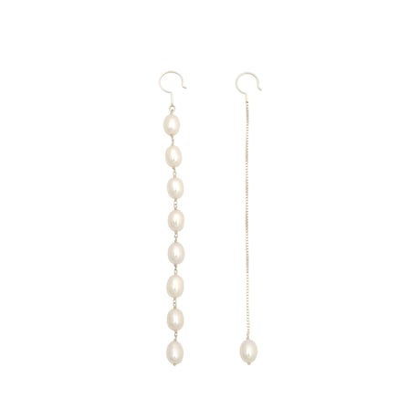 Long Pearl & Chain Hooks P-27-YG