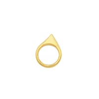 Coquille Pinky Ring R-14-YG