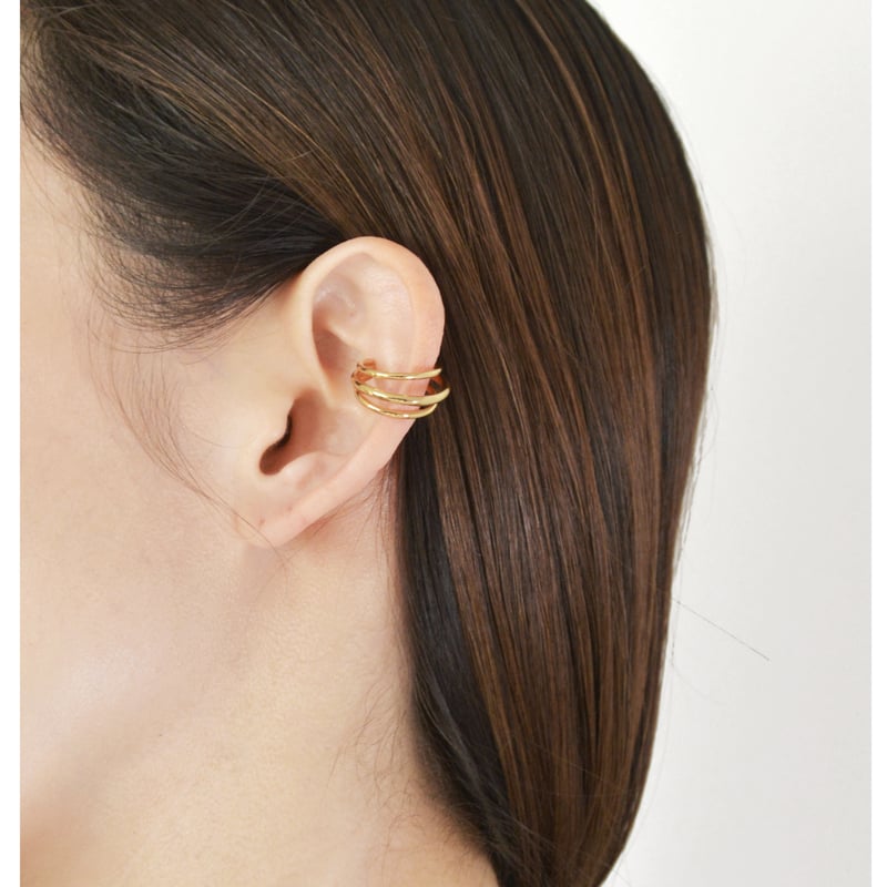 Large Dwarf Ear Cuff EC-01M-YG | Rieuk
