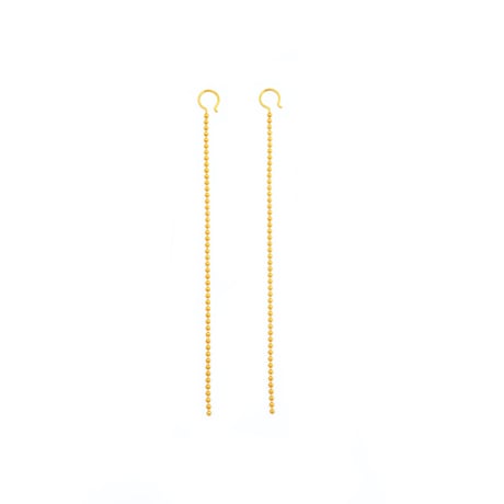 Thin Moon Tears Earrings P-16-YG