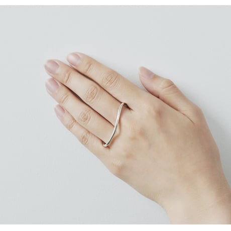 Single Wave Ring L  R-03-S
