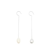 Pearl & Bar Long Hooks P-34-YG