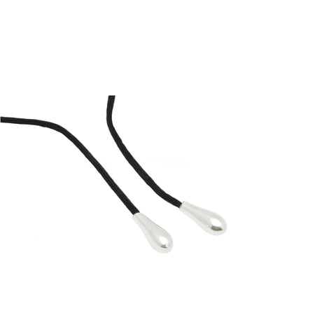 Silver Stone Necklace NC-26-S-BLK