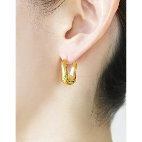 Small Plump Wave Earrings P-39-YG
