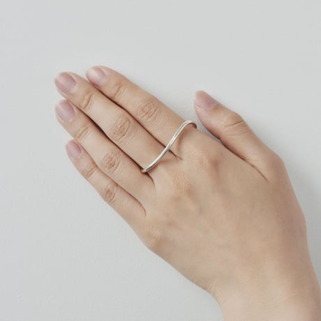 Single Wave Ring L  R-03-S