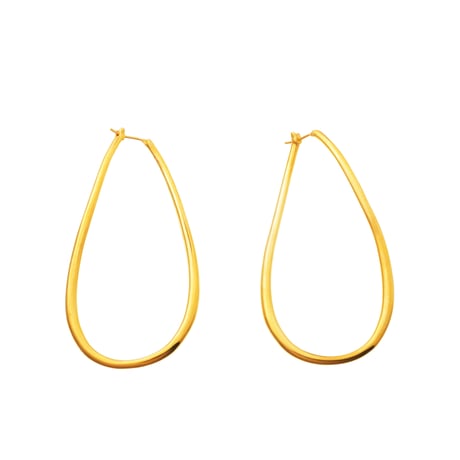 Large Plain Earrings P-42-YG