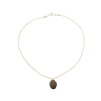 Small Pearl with Stone Baroque Necklace NC-58-S-SMOKY
